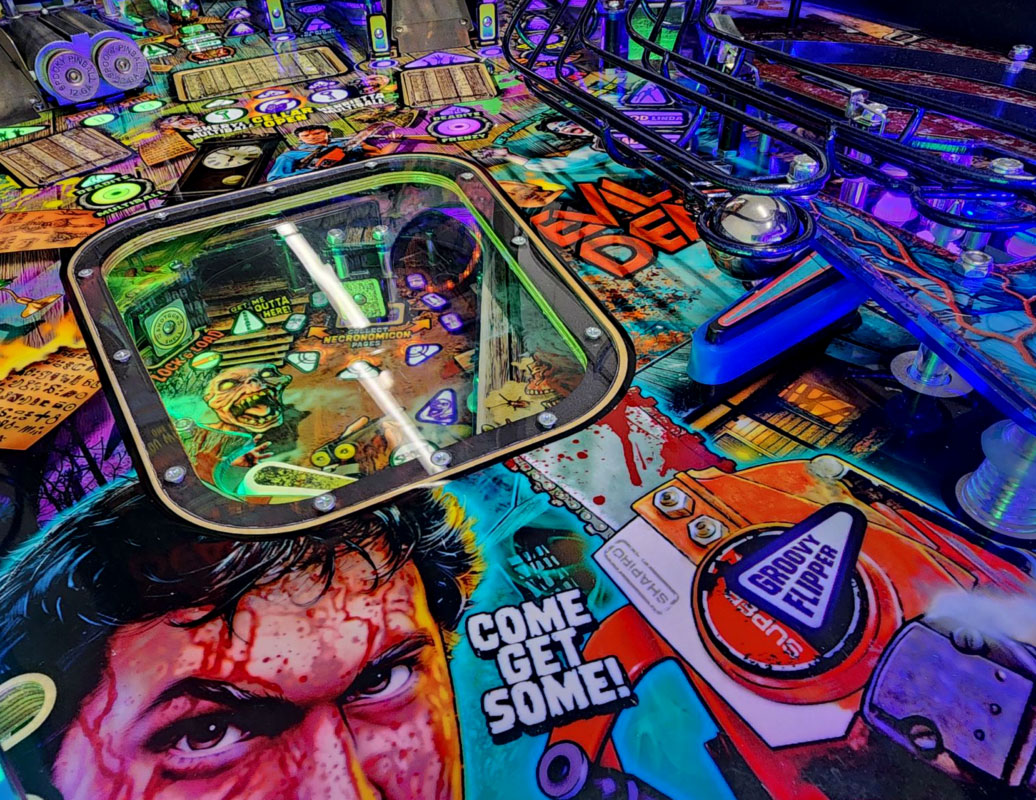 Spooky Pinball Evil Dead Detail